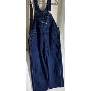 Key Imperial Aristocrat Overalls Bib Mens Jeans Size 42x29 Cotton Blue RN 17754
